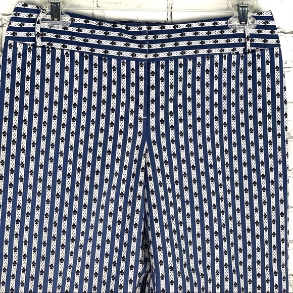 EUC-VINTAGE 90s Ann Taylor Loft, Stretch, Printed, Cropped,Pockets,St Leg Pants - Picture 2 of 14